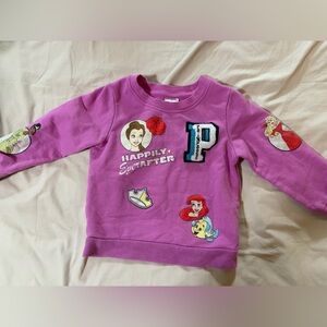 Disney Girls Princess Patch Sweatshirt